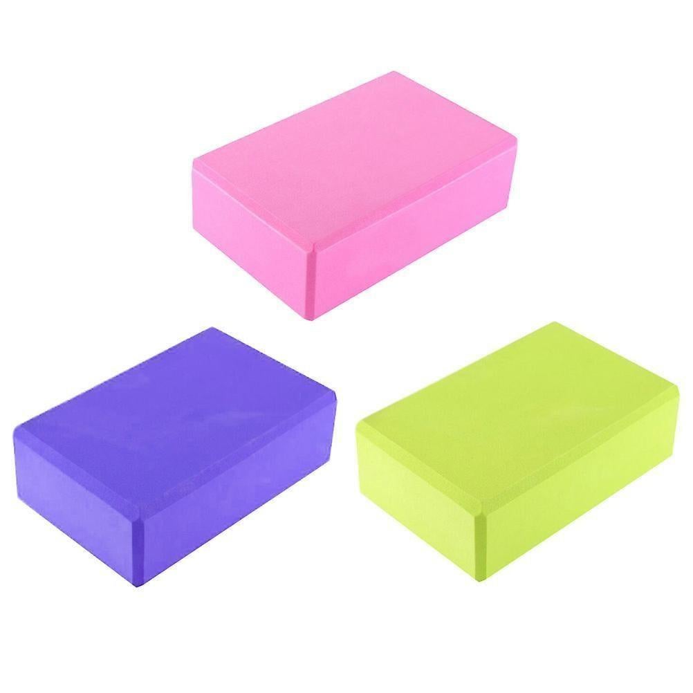 3 Pcs Fitness Yoga Brick Yoga Bolster Brick Yoga Practice Blocks Yoga Support Blocks