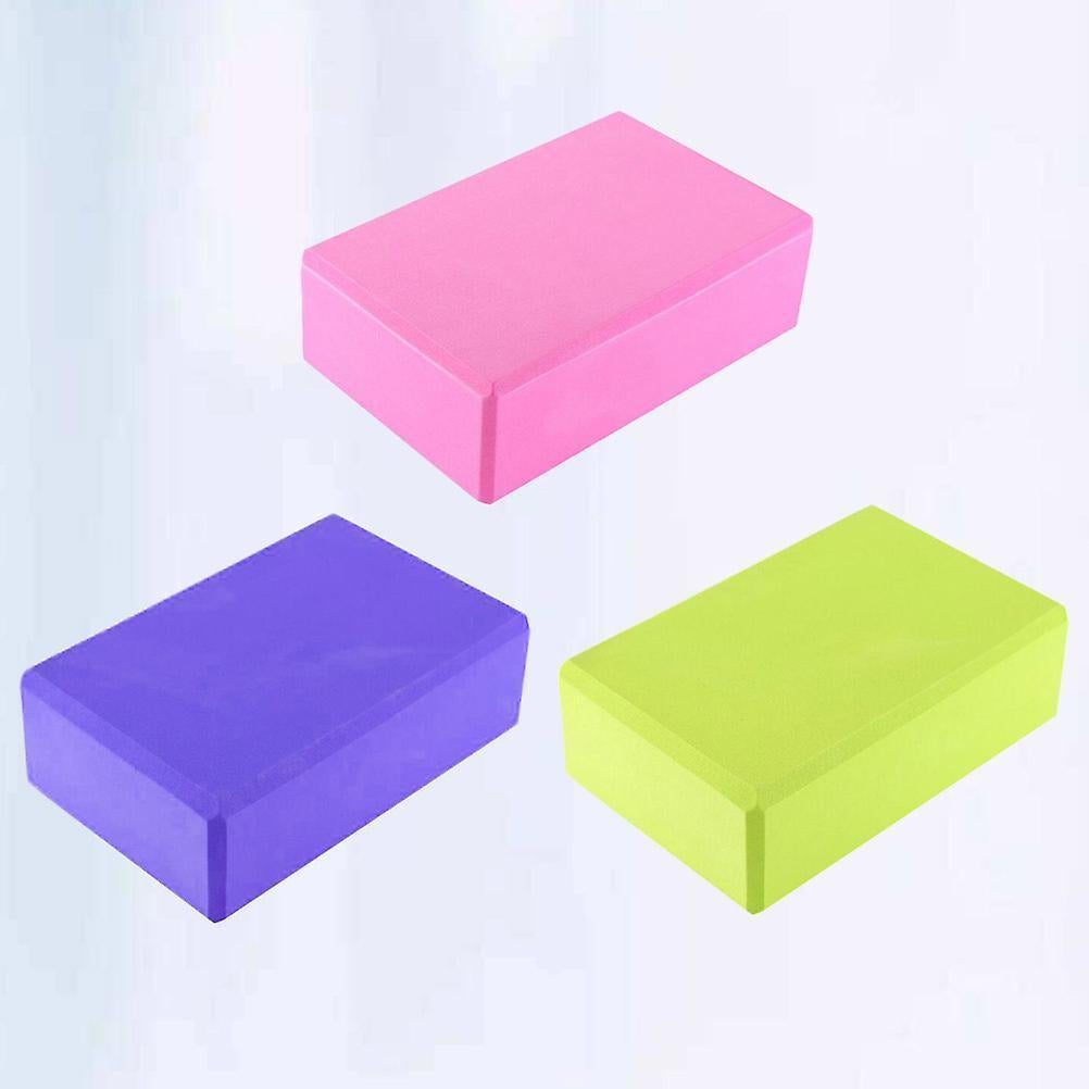 3 Pcs Fitness Yoga Brick Yoga Bolster Brick Yoga Practice Blocks Yoga Support Blocks