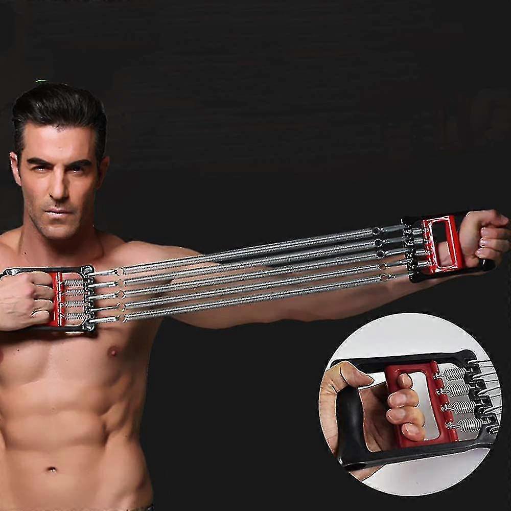 Chest Expander Dual Purpose 5 Springs Arm Exercise Equipment For Men