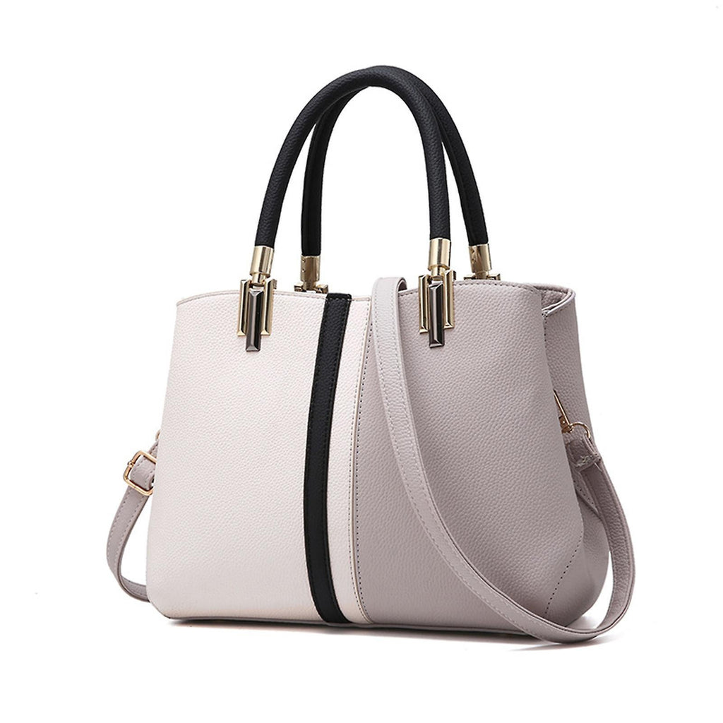 Women's PU Leather Tote Bag Large Capacity Waterproof Handbag