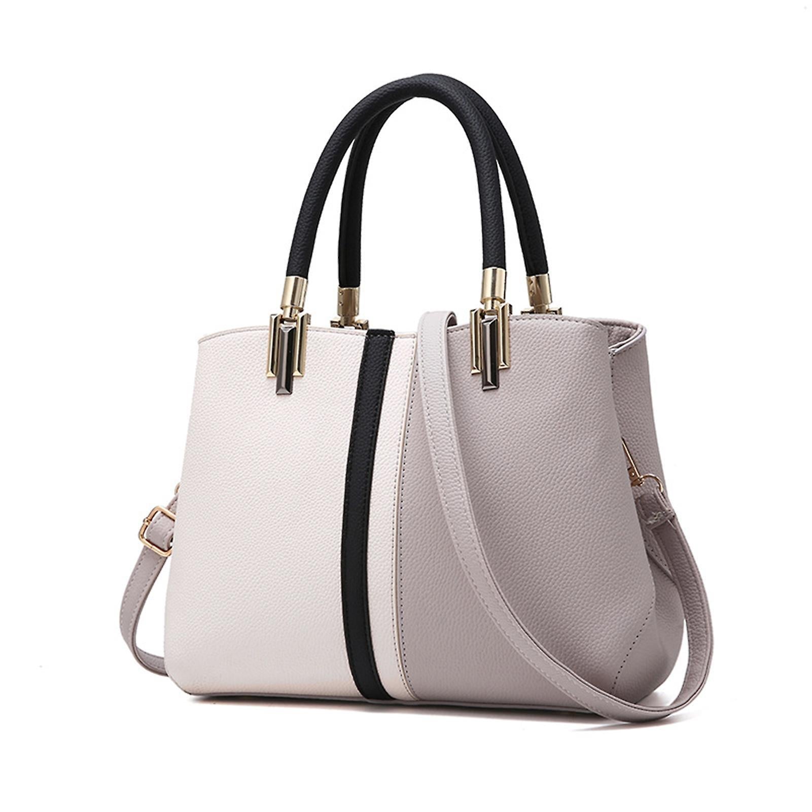 Women's PU Leather Tote Bag Large Capacity Waterproof Handbag