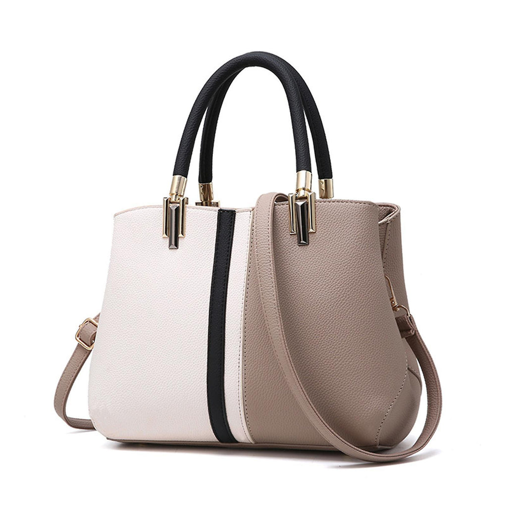 Women's PU Leather Tote Bag Large Capacity Waterproof Handbag