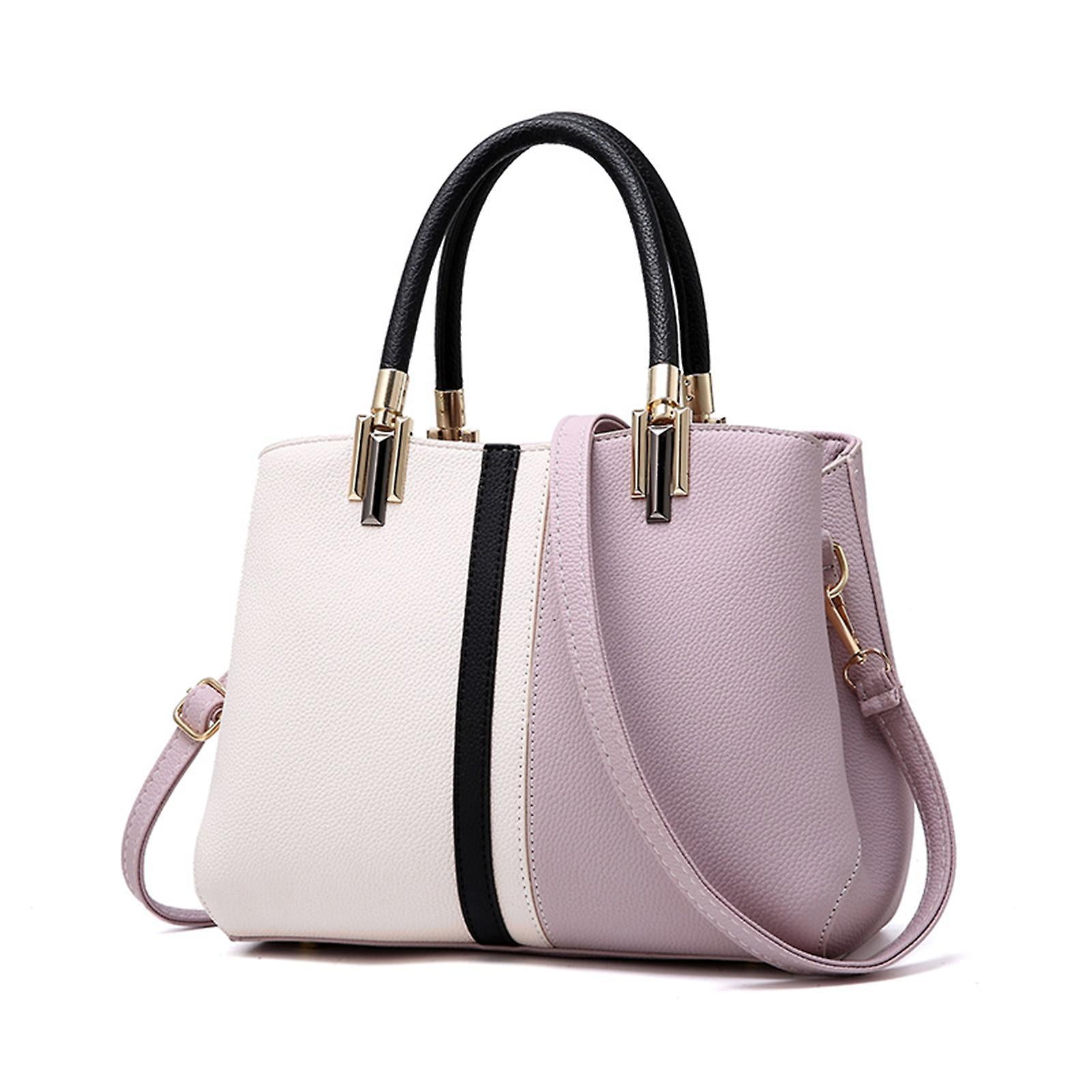 Women's PU Leather Tote Bag Large Capacity Waterproof Handbag