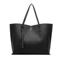Women's Leather Tote Bag Large Capacity Ladies Handbag Casual Tote