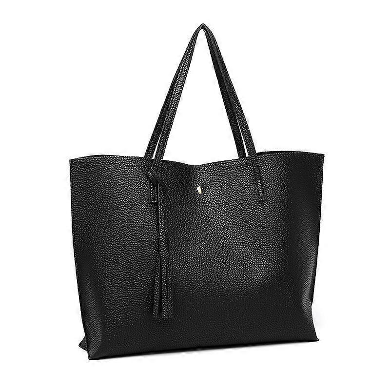 Women's Leather Tote Bag Large Capacity Ladies Handbag Casual Tote