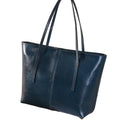 Women's Leather Tote Bag Cowhide Shoulder Bag or Handbag - Blue