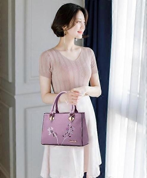 Women's PU Leather Shoulder Bag Tote Bag Ladies Handbag