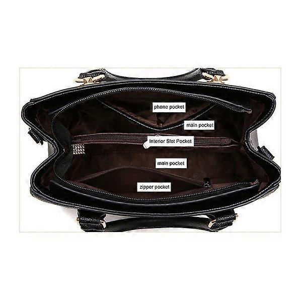 Women's PU Leather Shoulder Bag Tote Bag Ladies Handbag