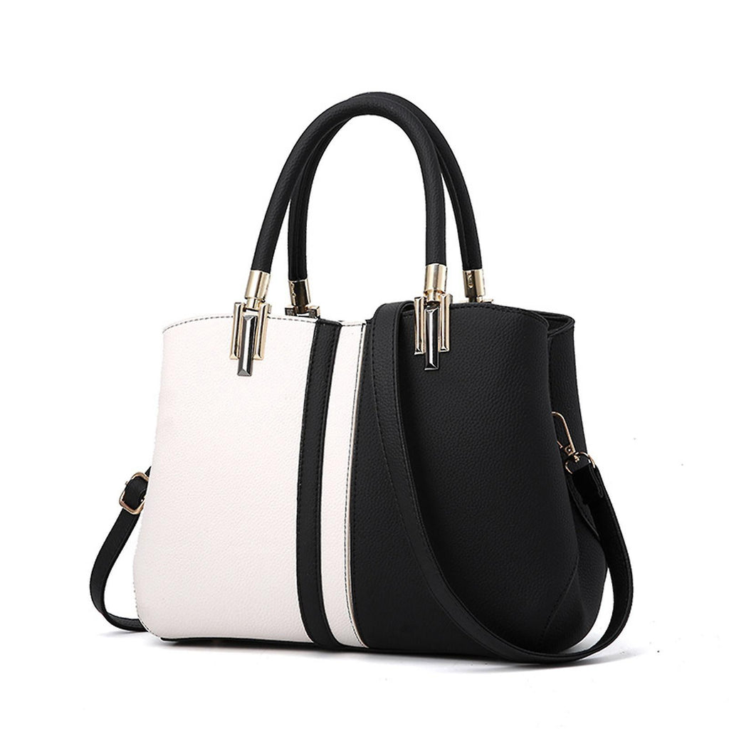 Women's PU Leather Tote Bag Large Capacity Waterproof Handbag