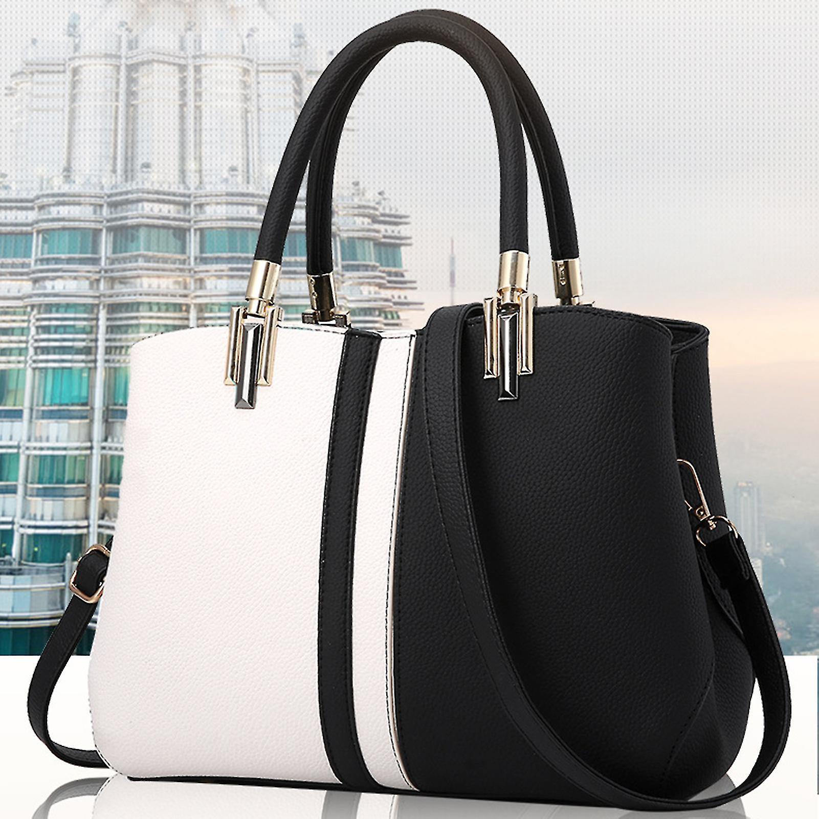 Women's PU Leather Tote Bag Large Capacity Waterproof Handbag