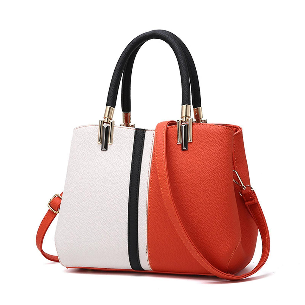Women's PU Leather Tote Bag Large Capacity Waterproof Handbag