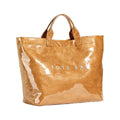 PVC Tote Bag for Women Large Fashion Solid Color Letter Print Tote