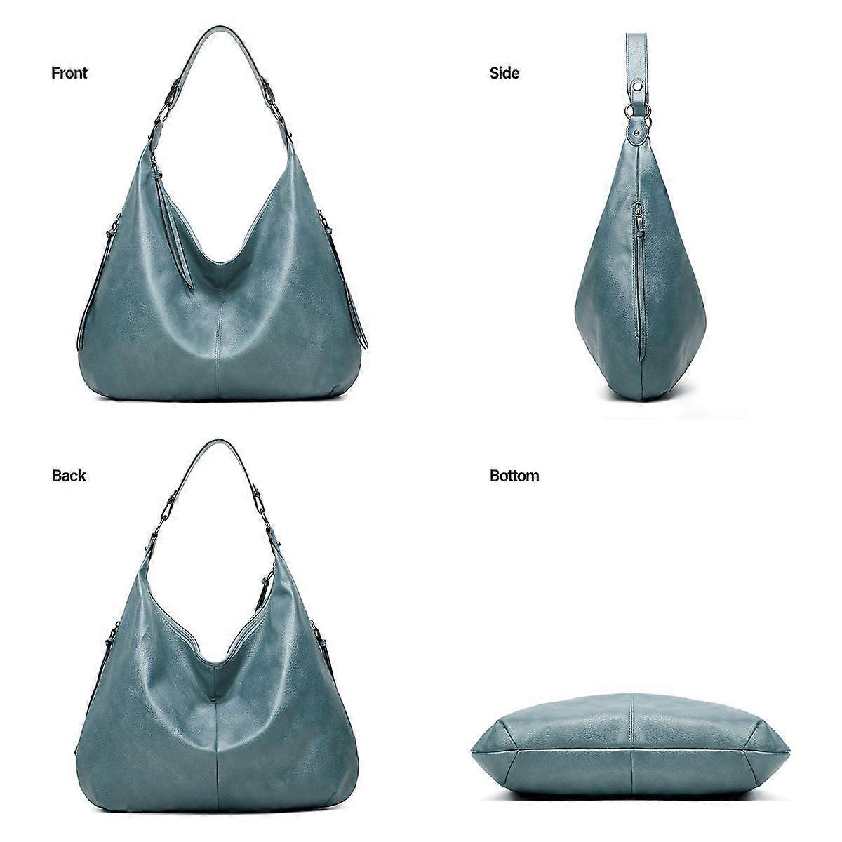 Women's Soft Leather Tote Bags 3pcs Fashion Handbag Wallet Shoulder Purse Set