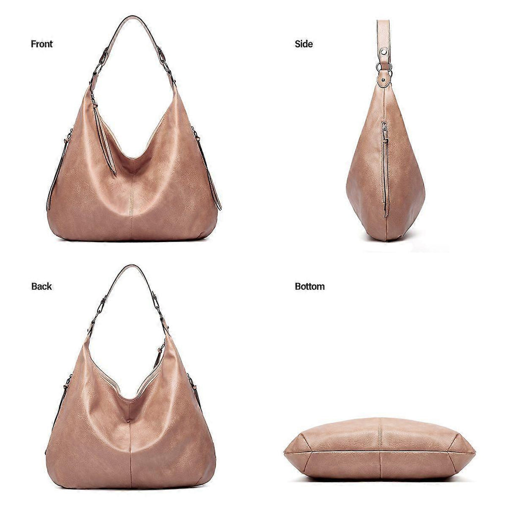 Women's Soft Leather Tote Bags 3pcs Fashion Handbag Wallet Shoulder Purse Set