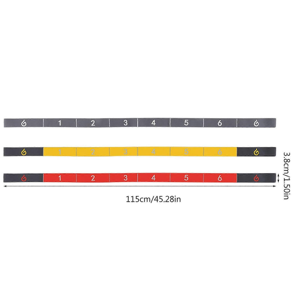 8-Loop Yellow Yoga Elastic Strap for Pilates & Gym Stretching