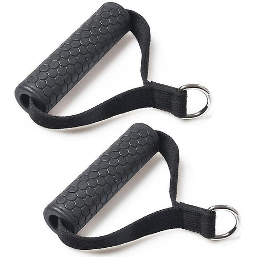2pcs Rubber Cable Machine Grips, Resistance Band Handle Attachment for Home Gym