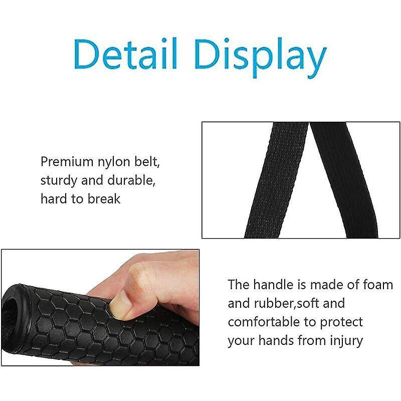 2pcs Rubber Cable Machine Grips, Resistance Band Handle Attachment for Home Gym