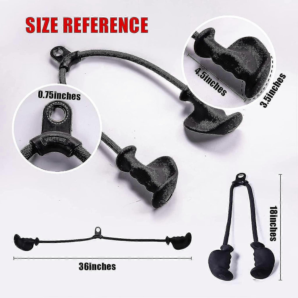 Anti-Slip Ergonomic Triceps Rope, Gym Cable Attachment for Workout