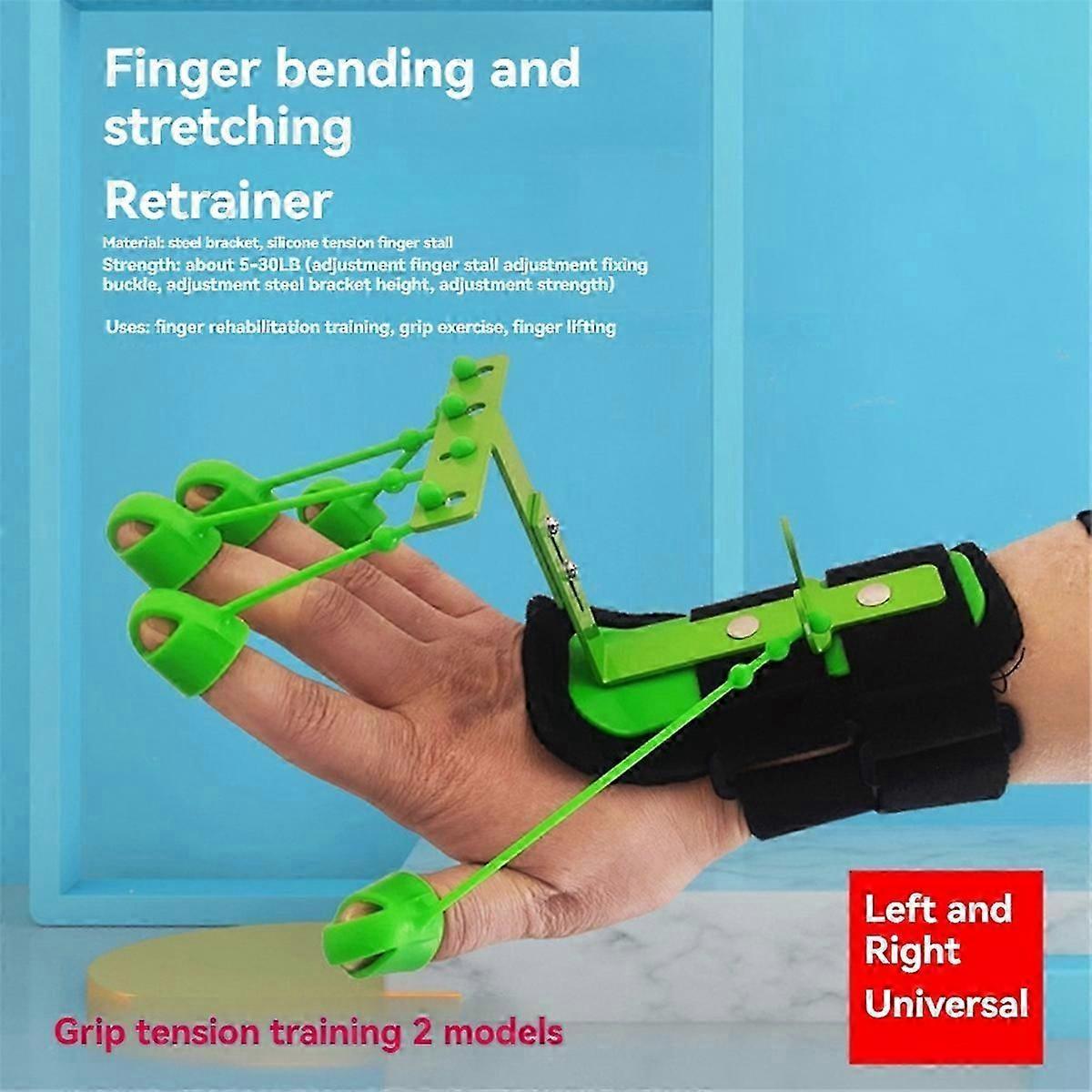 Hand Finger Grip Forearm Strengthener Muscle Recovery Workout Gripper Fitness Gym Exerciser