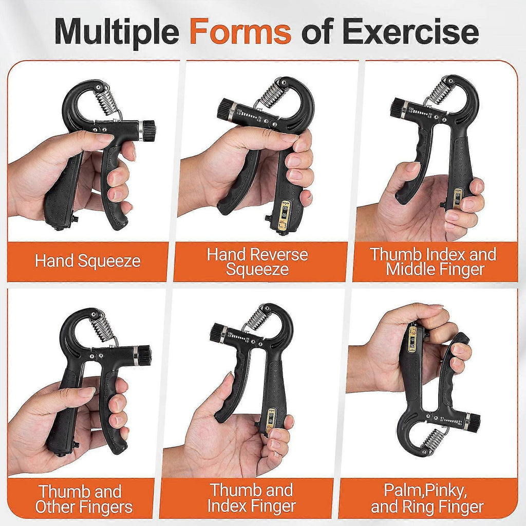 Hand Grip Strength Trainer, Adjustable Power Gripper for Gym Workouts