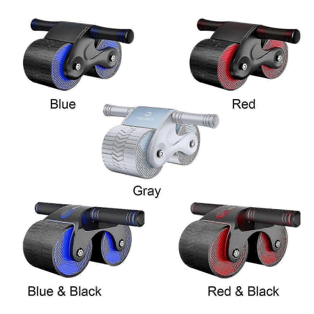 Ab Roller Wheel with Anti-Slip Grip & Auto Rebound, Home Gym Equipment