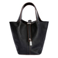 Tote Bag for Women Vegan Leather Bucket Purse for Women Top Handle Handbag Shoulder Bag-Black