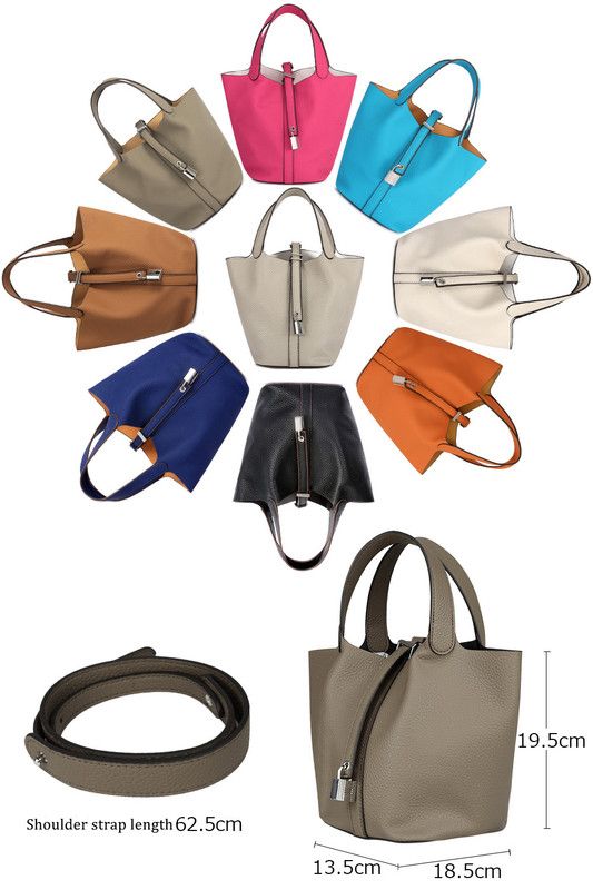 Tote Bag for Women Vegan Leather Bucket Purse for Women Top Handle Handbag Shoulder Bag-Light Ocean Blue