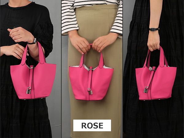 Tote Bag for Women Vegan Leather Bucket Purse for Women Top Handle Handbag Shoulder Bag-Rose Red