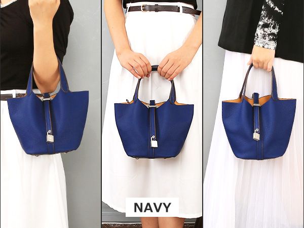 Tote Bag for Women Vegan Leather Bucket Purse for Women Top Handle Handbag Shoulder Bag-Blue