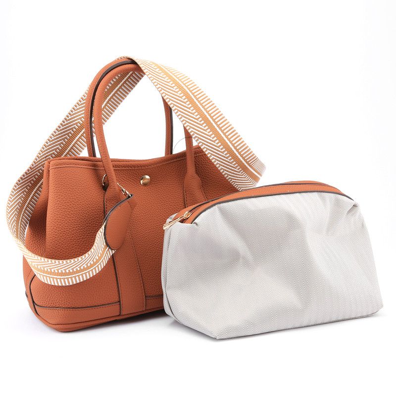 Women's shoulder bag, women's wallet, vintage handbag-Brown, Large