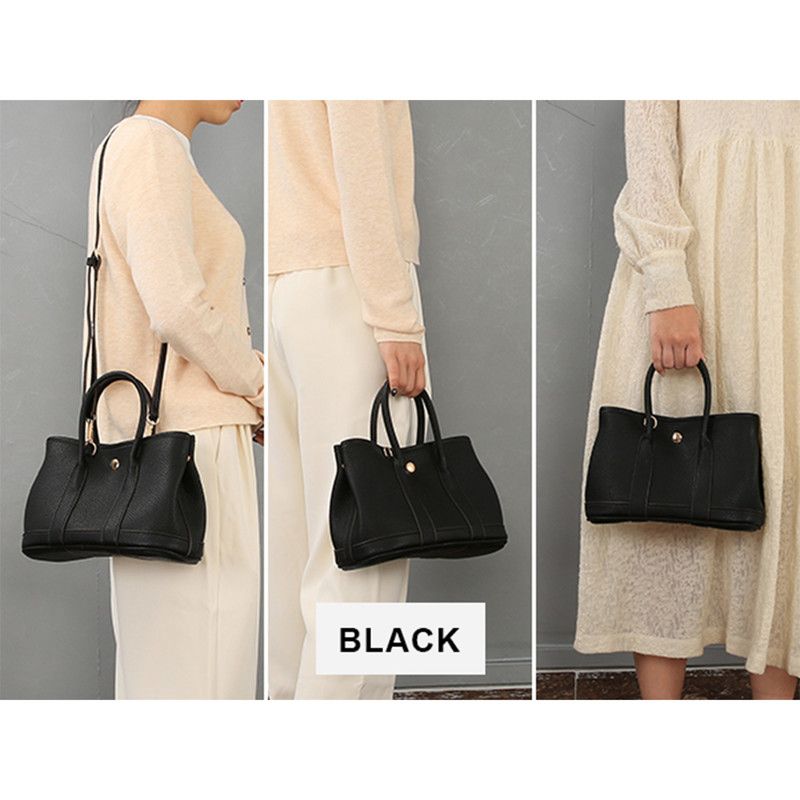 Women's shoulder bag, women's wallet, vintage handbag-Black,Small
