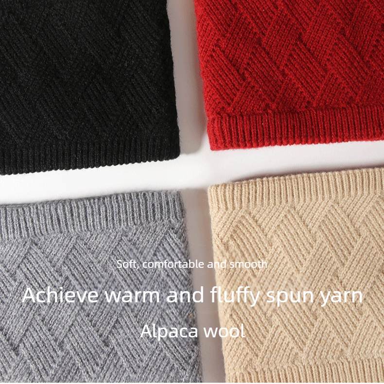 Women's Fashionable Winter 3-Piece Set: Knit Hat, Scarf, and Gloves.  A must-have for outdoor skiing and cycling - Khaki