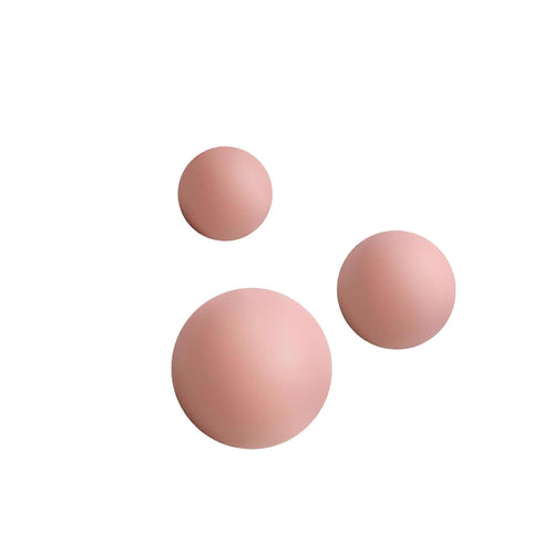3Pcs Massage Balls Back Massage Equipment Yoga Balls for Women Training Yoga - Pink