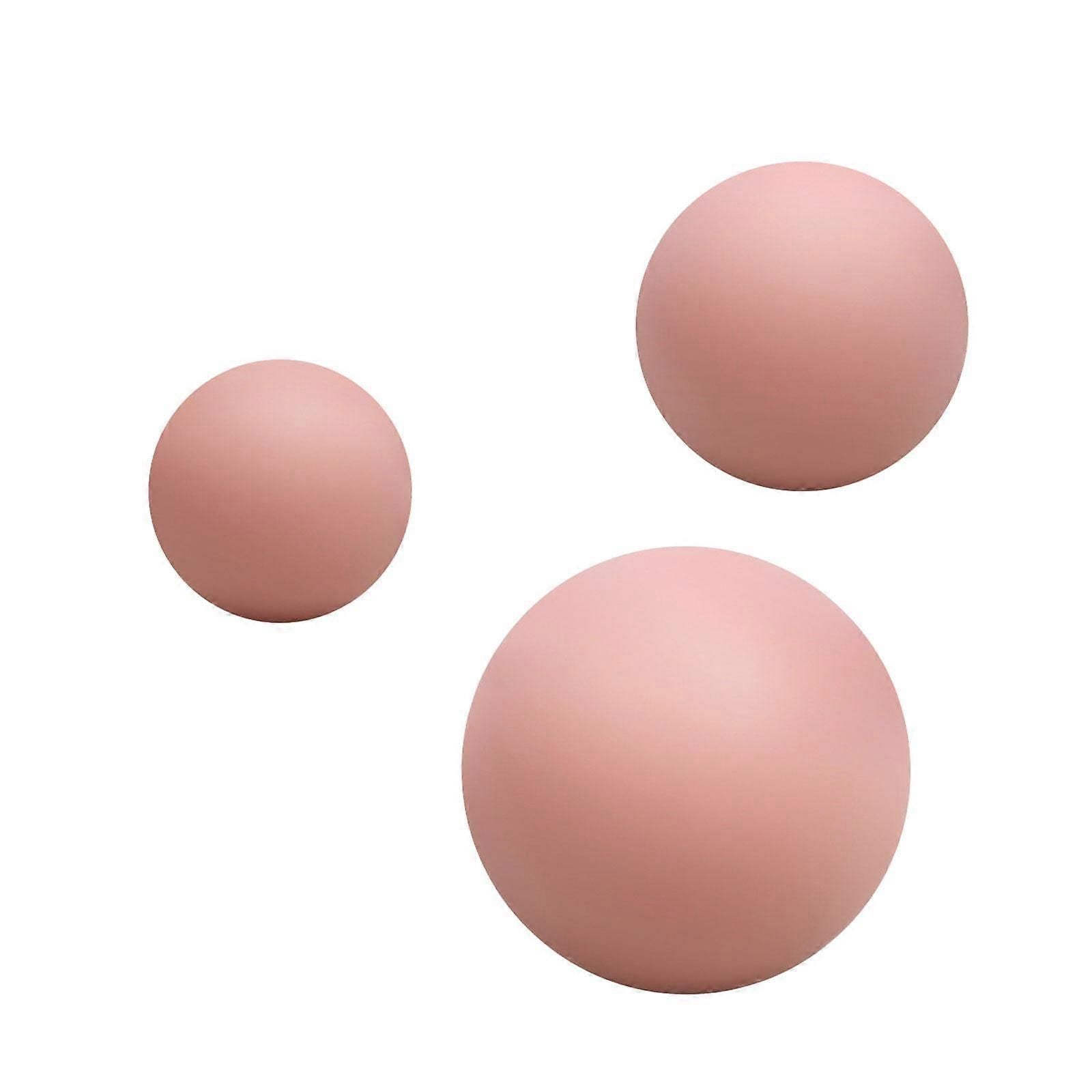 3Pcs Massage Balls Back Massage Equipment Yoga Balls for Women Training Yoga - Pink