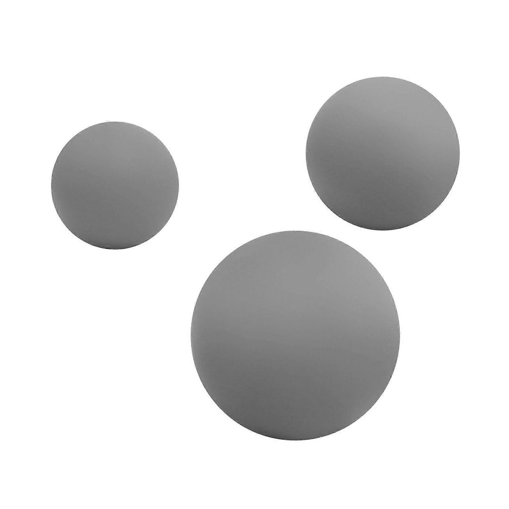 3Pcs Massage Balls Back Massage Equipment Yoga Balls for Women Training Yoga - Gray