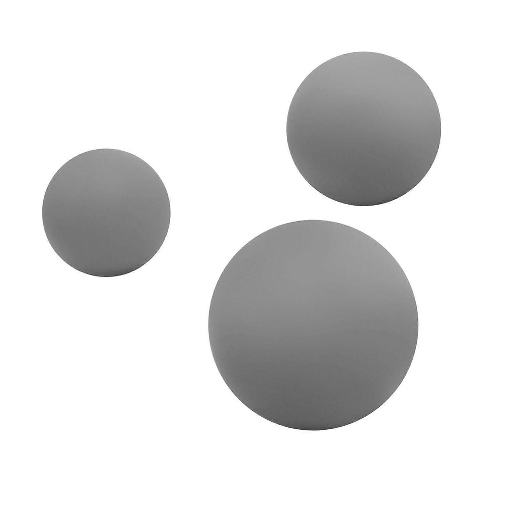 3Pcs Massage Balls Back Massage Equipment Yoga Balls for Women Training Yoga - Gray