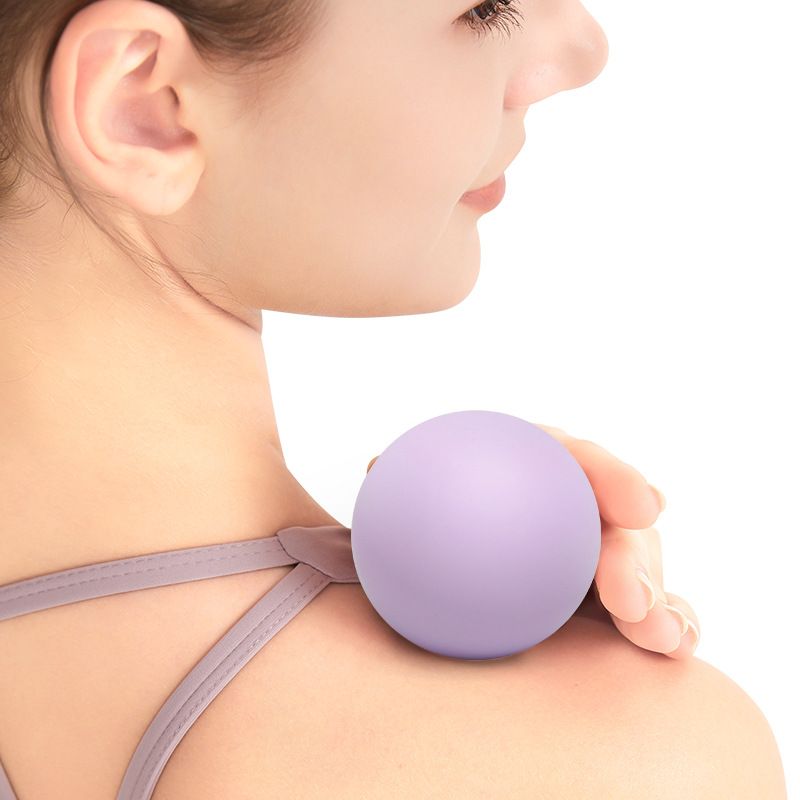 3Pcs Massage Balls Back Massage Equipment Yoga Balls for Women Training Yoga - Purple
