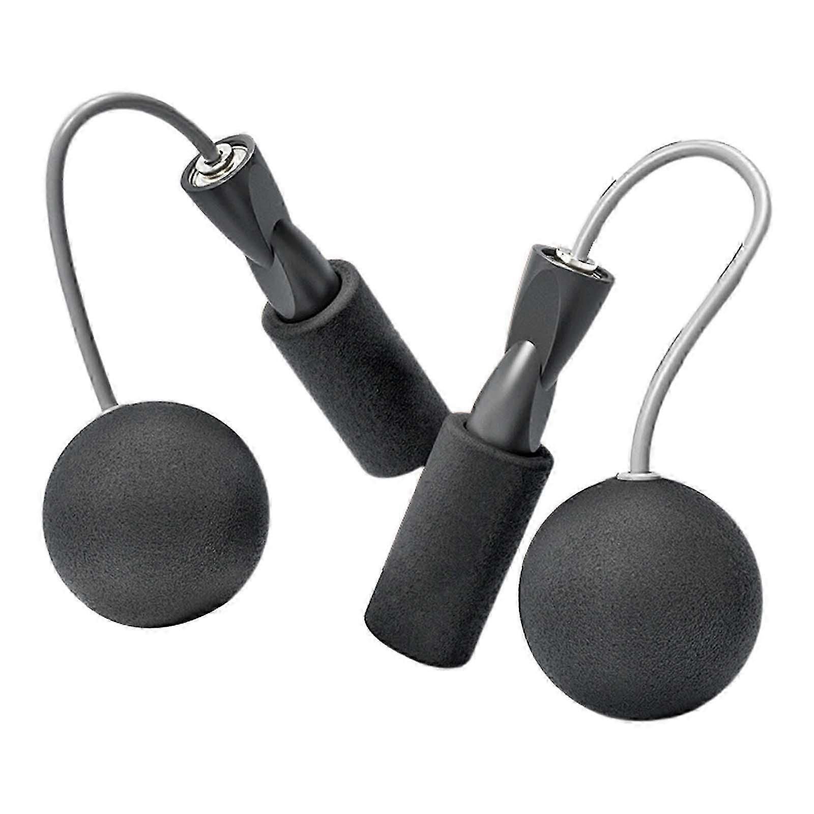 Cordless Jumping Rope Gym Exercise Fitness Weighted Jump Rope - Black