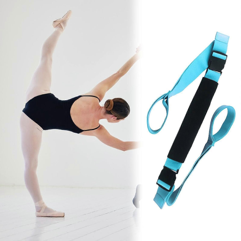 Yoga Strap Yoga Stretching Strap Premium Fitness Portable Exercise Dance - Blue