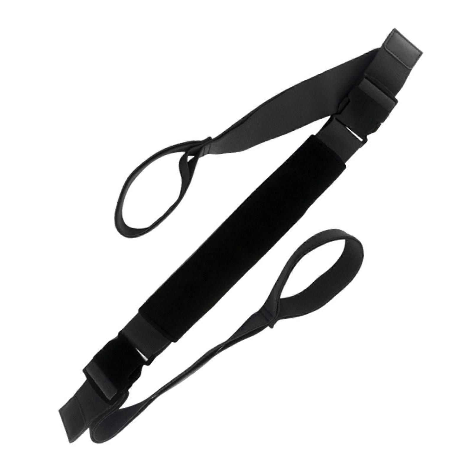 Yoga Strap Yoga Stretching Strap Premium Fitness Portable Exercise Dance - Black