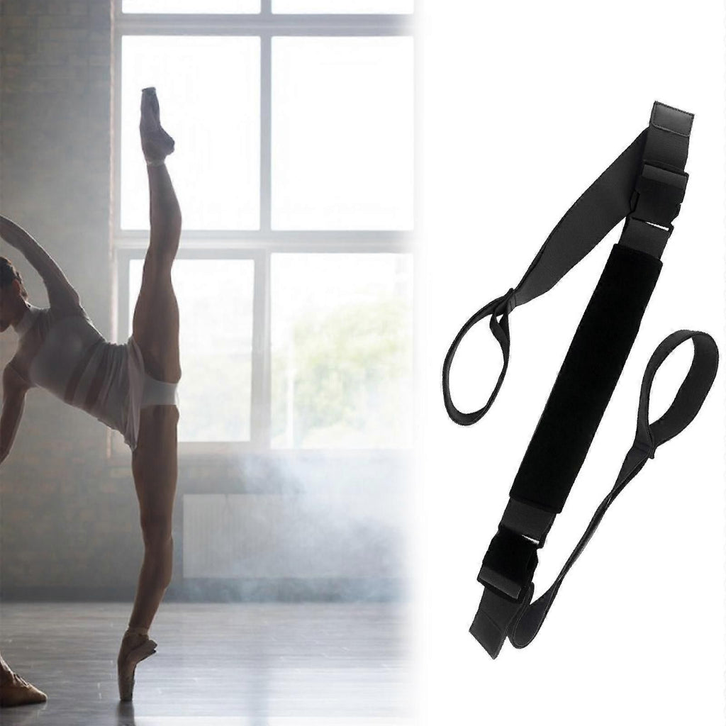 Yoga Strap Yoga Stretching Strap Premium Fitness Portable Exercise Dance - Black
