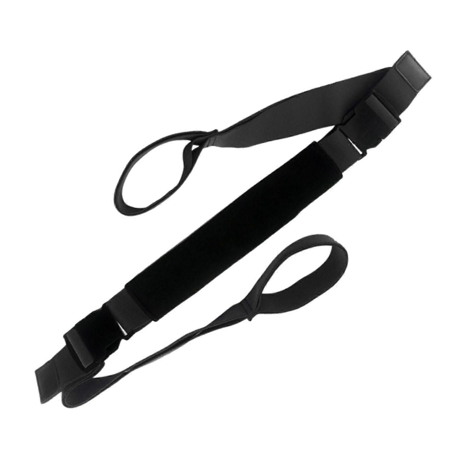 Yoga Strap Yoga Stretching Strap Premium Fitness Portable Exercise Dance - Black