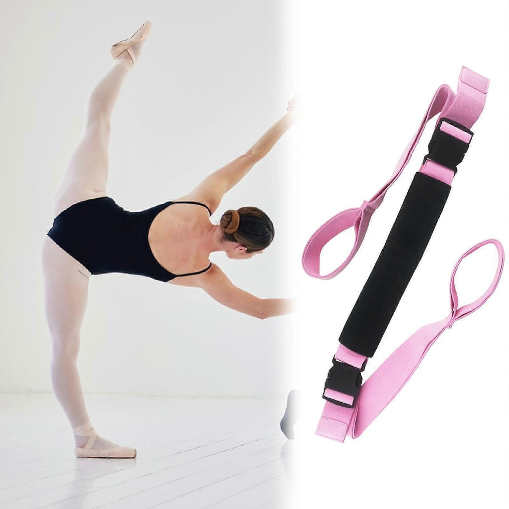 Yoga Strap Yoga Stretching Strap Premium Fitness Portable Exercise Dance - Pink