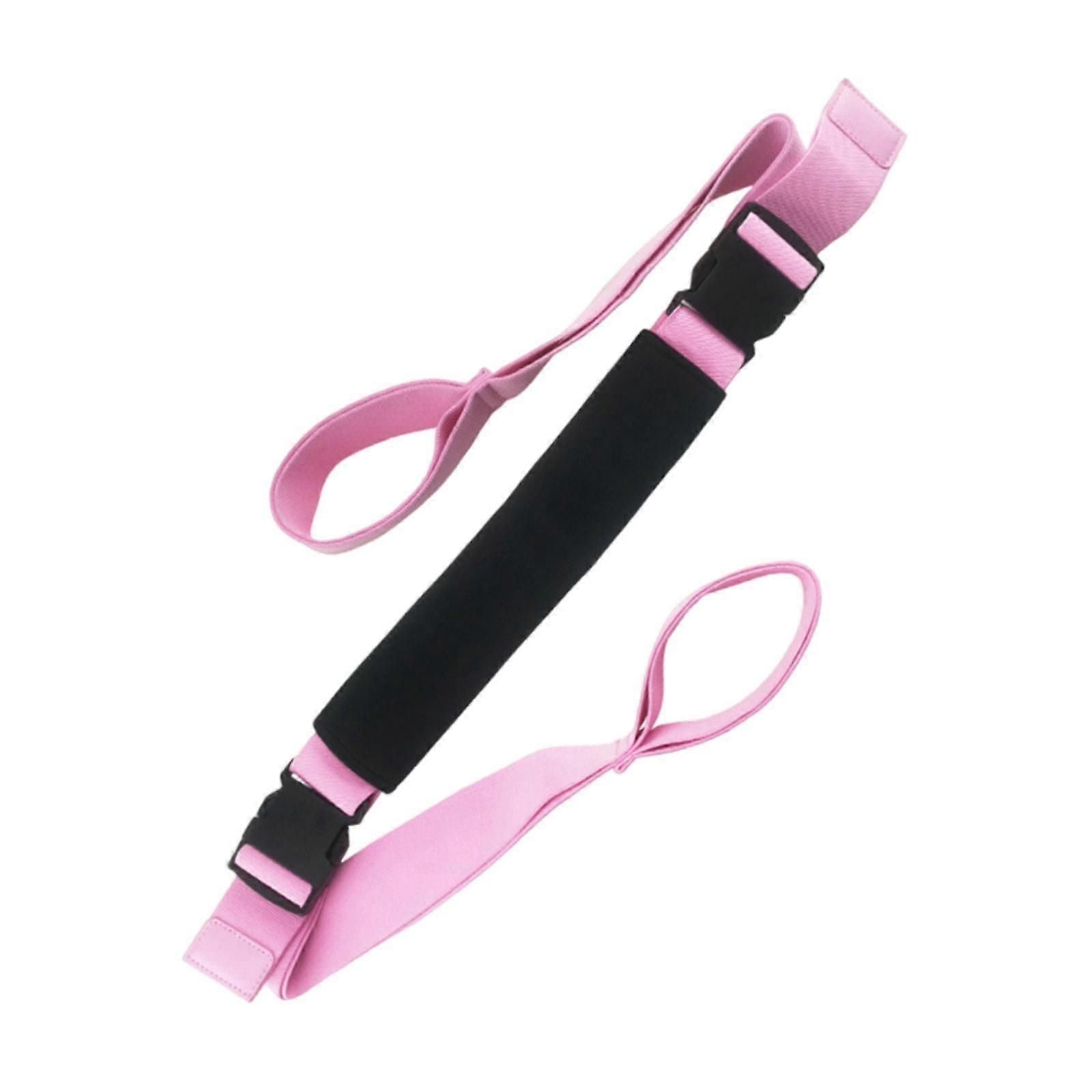 Yoga Strap Yoga Stretching Strap Premium Fitness Portable Exercise Dance - Pink
