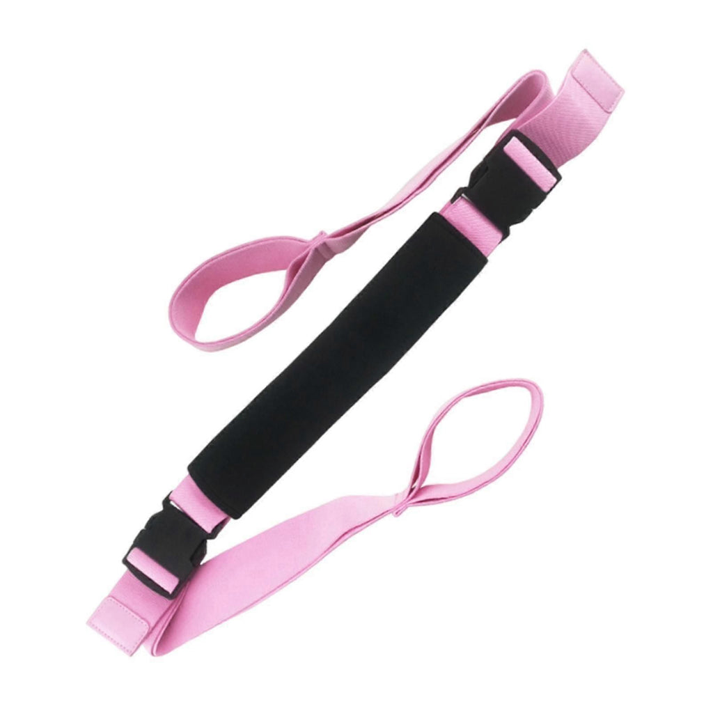 Yoga Strap Yoga Stretching Strap Premium Fitness Portable Exercise Dance - Pink