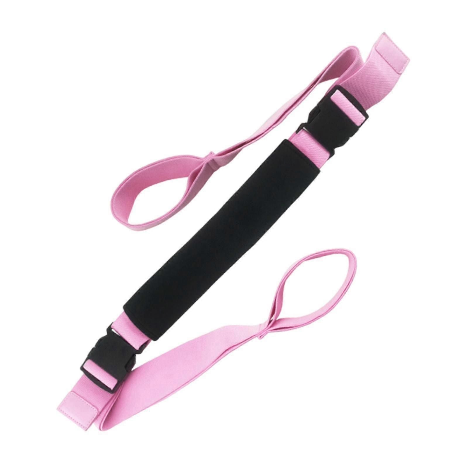 Yoga Strap Yoga Stretching Strap Premium Fitness Portable Exercise Dance - Pink
