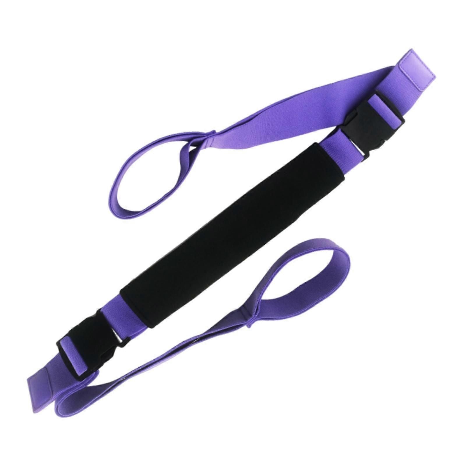 Yoga Strap Yoga Stretching Strap Premium Fitness Portable Exercise Dance - Purple