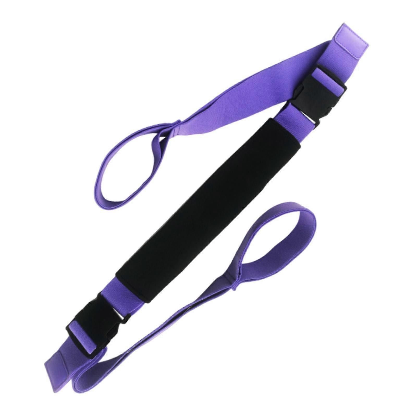 Yoga Strap Yoga Stretching Strap Premium Fitness Portable Exercise Dance - Purple