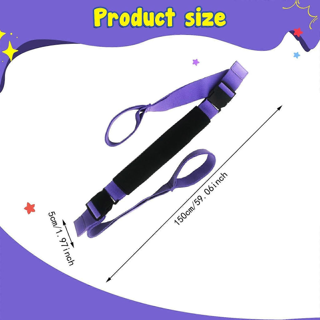 Yoga Strap Yoga Stretching Strap Premium Fitness Portable Exercise Dance - Purple