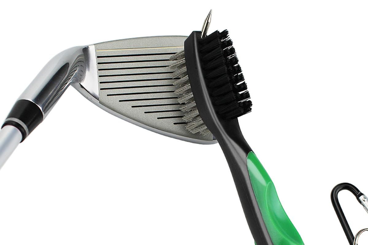 Golf Club Cleaning Brush Reel Groove Cleaner Tool -Green